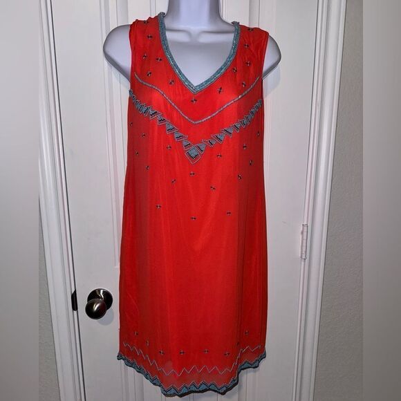 Nicole Miller Dresses & Skirts - Artelier Nicole Miller Coral Mini Dress SILK size small